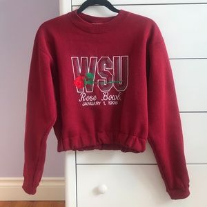 Vintage WSU Cropped Sweatshirt